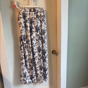 Viral tik tok famous cider  Black and White Women's wide leg pants